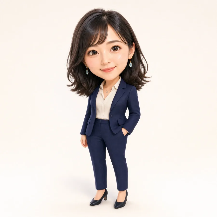 高峰明里が短い補足を添えるイメージ