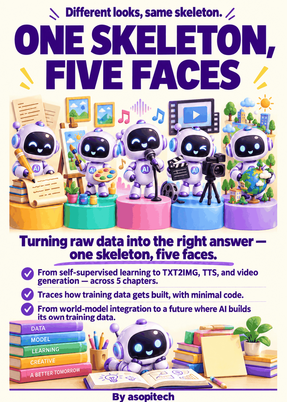 One Skeleton, Five Faces: How Generative AI Turns Raw Data into Training Pairs